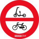 R-119 Entrada prohibida a ciclos y vehículos de movilidad personal